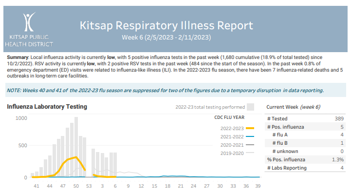 Kitsap Respiratory Illness Report: February 5 – February 11
